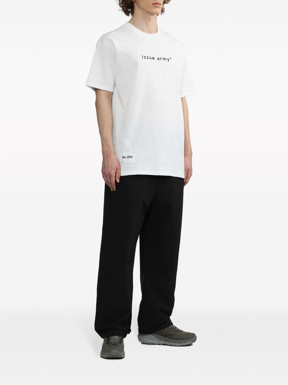 Izzue T-shirt met logoprint - Wit