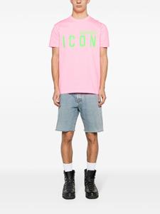 Dsquared2 Be Icon Cool cotton T-shirt - Roze