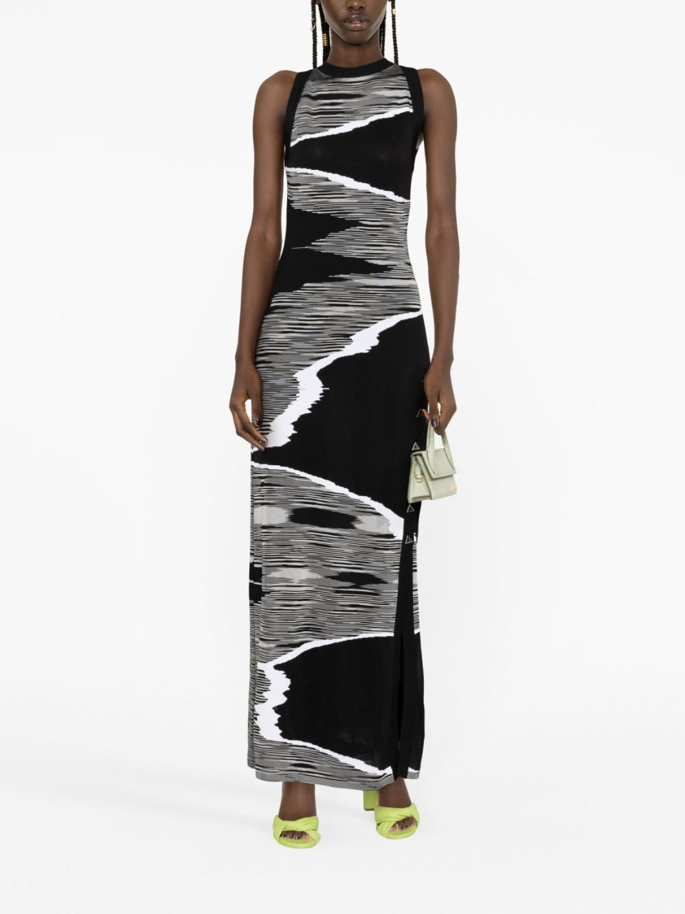 Missoni Maxi-jurk met abstract patroon - Zwart