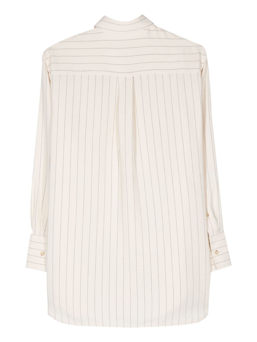 TOTEME pinstriped buttoned shirt - Beige