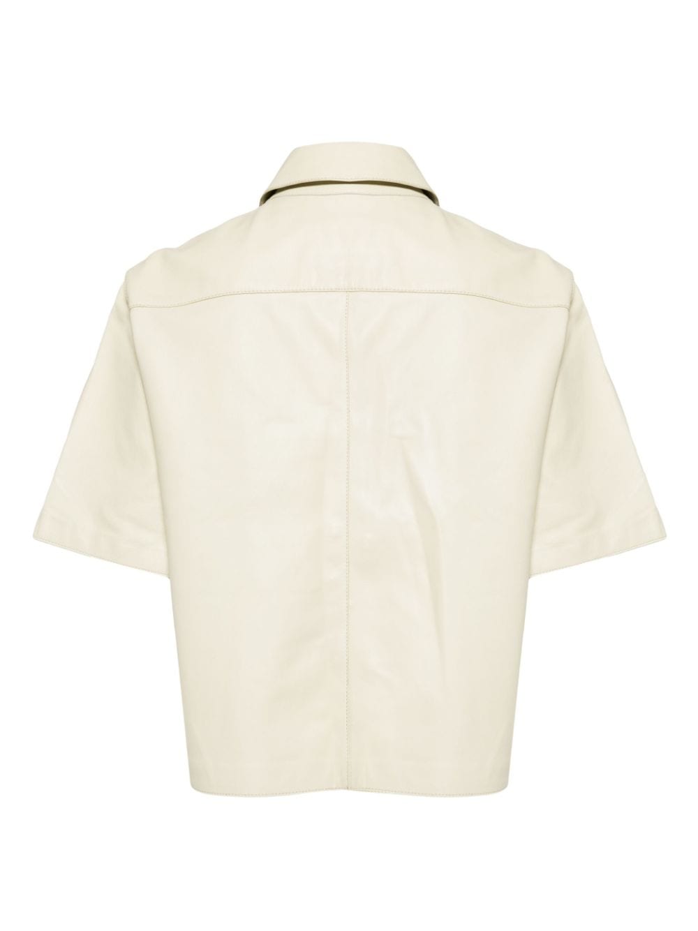 Yves Salomon Cropped blouse - Geel