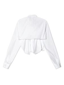 Noir Kei Ninomiya Asymmetrische blouse - Wit