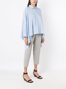 Uma | Raquel Davidowicz Blouse met gedrapeerd detail - Blauw