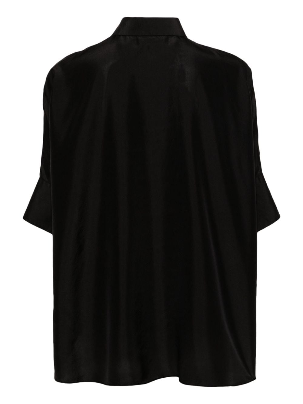 Antonelli classic-collar silk shirt - Zwart