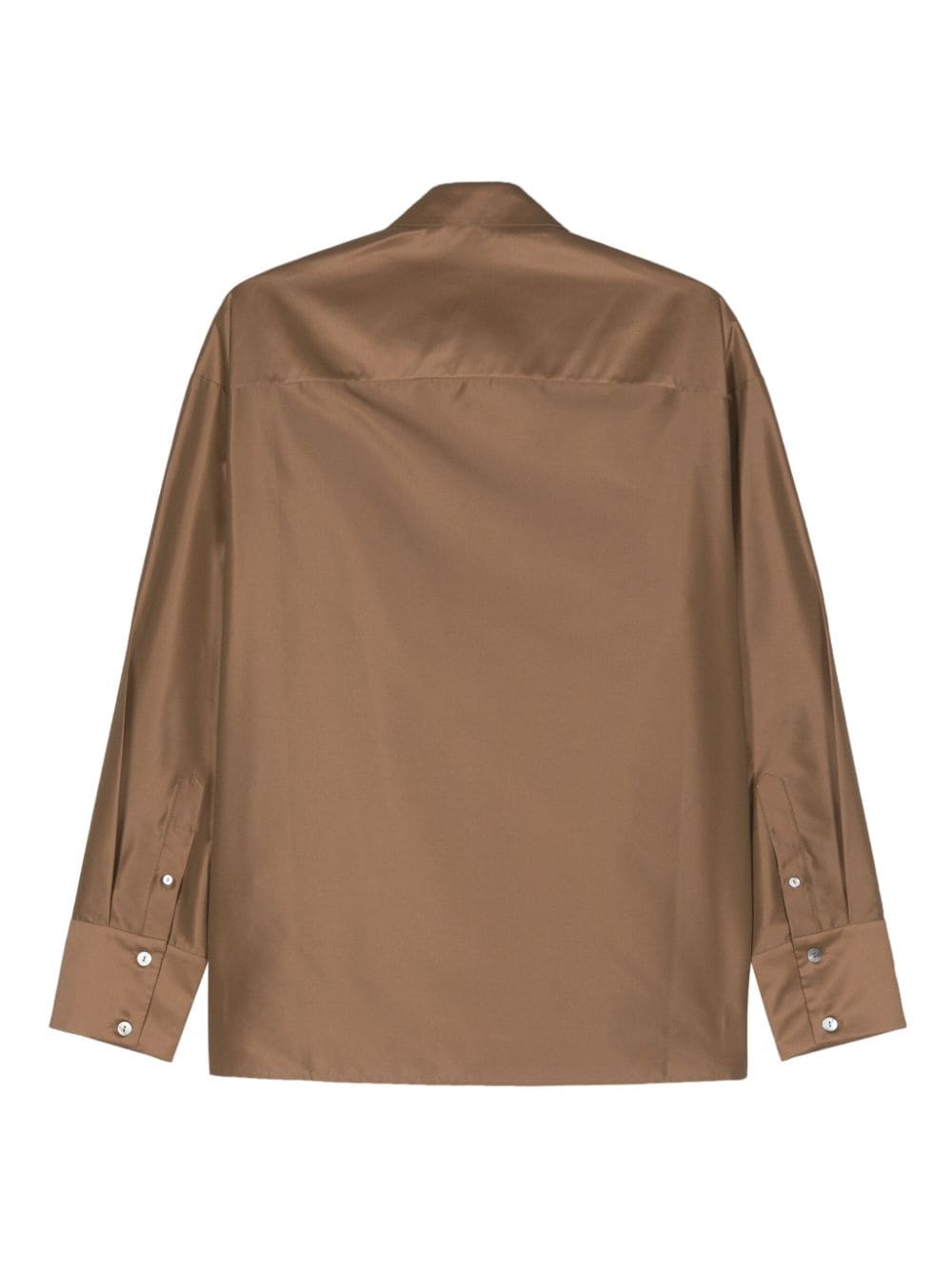 GIA STUDIOS recycled buttoned shirt - Bruin