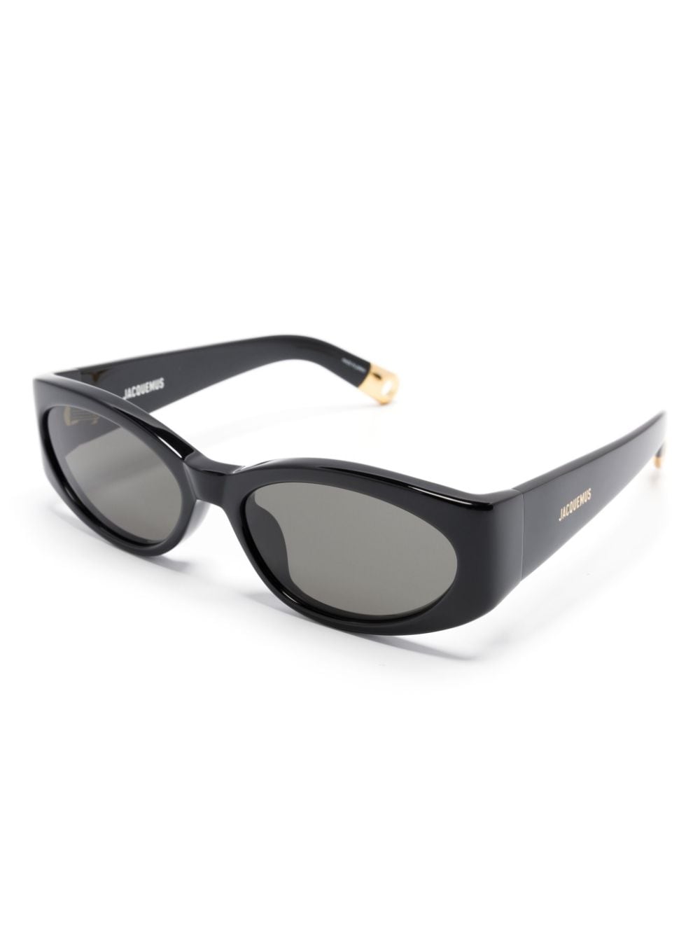 Jacquemus Les lunettes Ovalo oval-frame sunglasses - Zwart