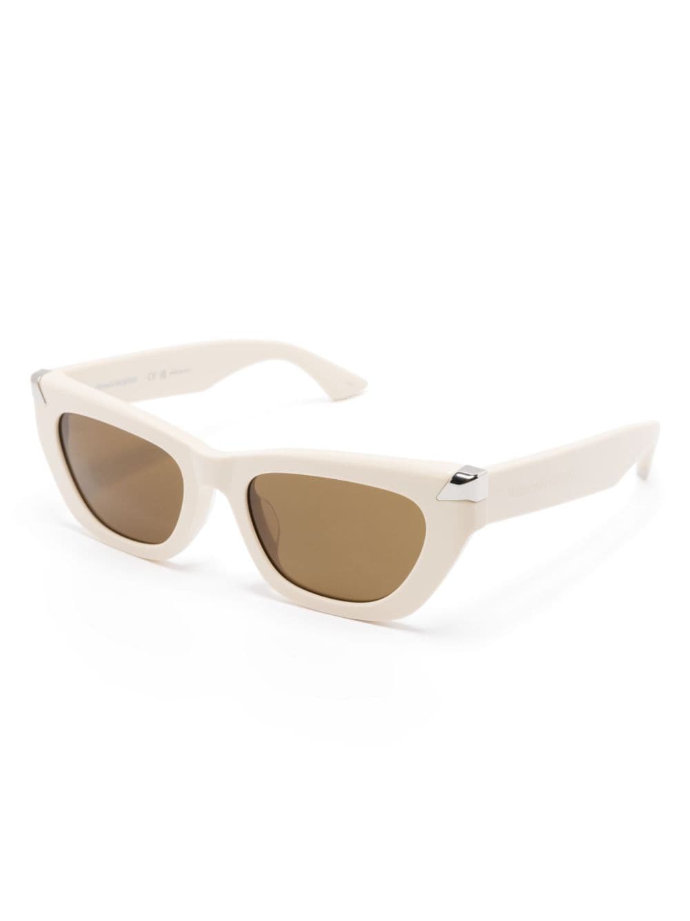 Alexander McQueen Eyewear cat-eye sunglasses - Beige