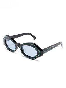 Marni Eyewear Unlahand zonnebril met geometrisch montuur - Zwart