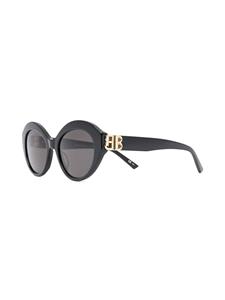 Balenciaga Eyewear Dynasty zonnebril met ovaal montuur - Zwart