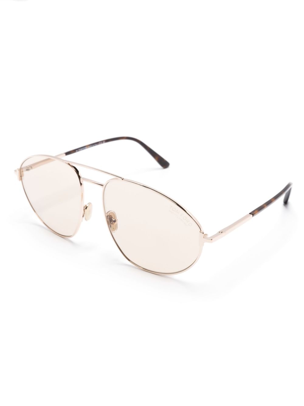 TOM FORD Eyewear Ken pilot-frame sunglasses - Goud