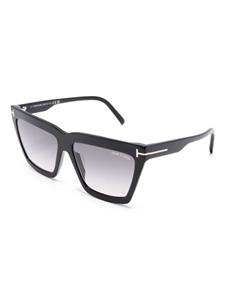 TOM FORD Eyewear Eden zonnebril met geometrisch montuur - Zwart