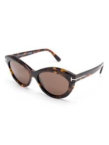 TOM FORD Eyewear Zonnebril met vlindermontuur - Bruin