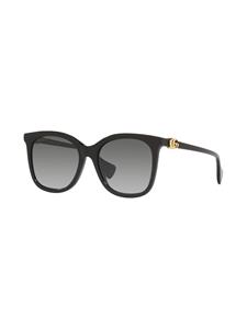 Gucci Eyewear Zonnebril met oversized montuur - Zwart