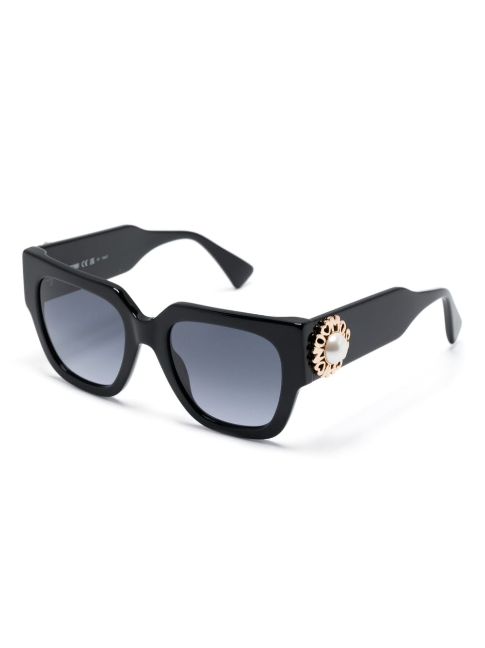 Moschino Eyewear Zonnebril met vierkant montuur - Zwart