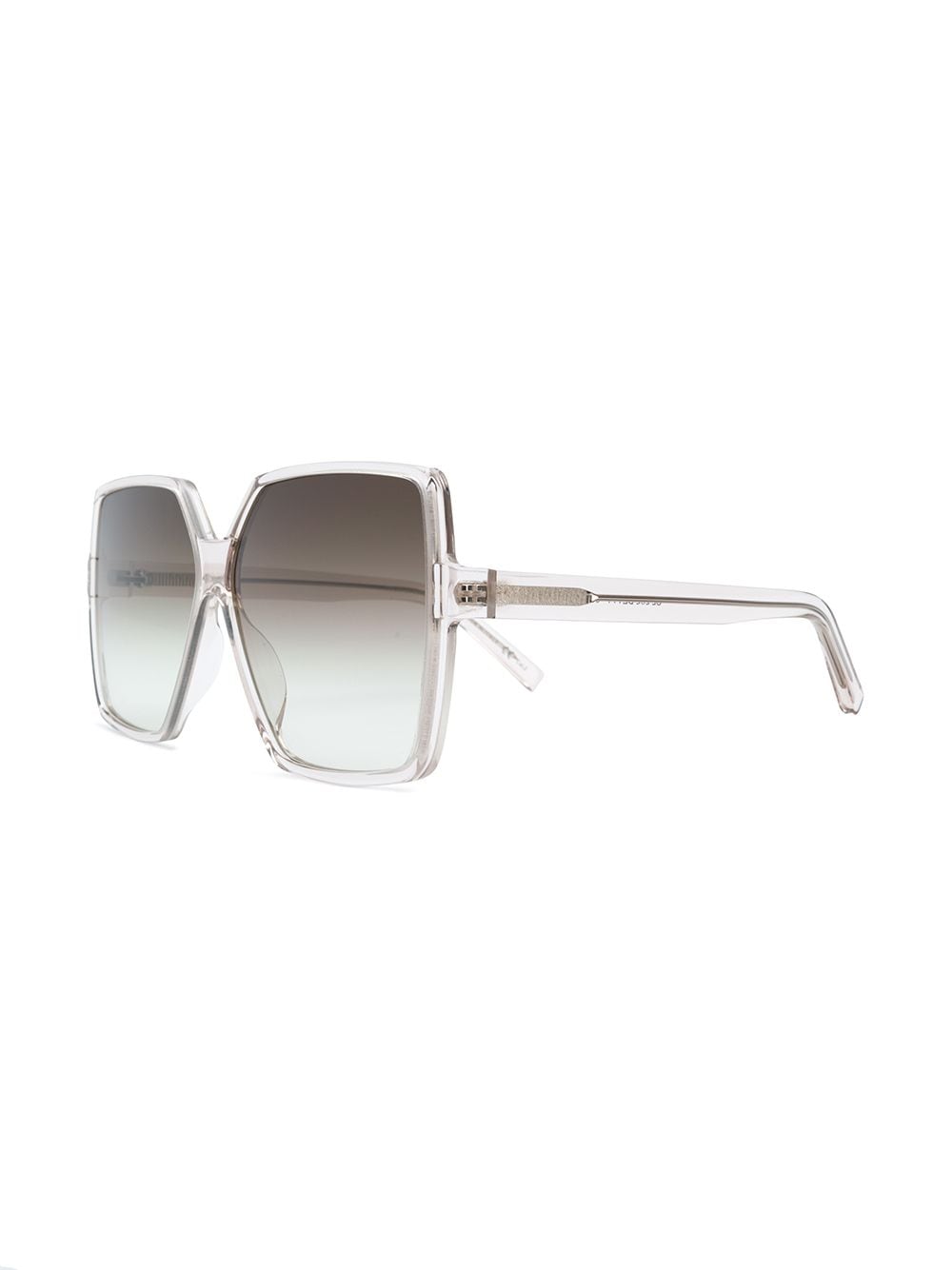Saint Laurent Eyewear oversized zonnebril - Beige