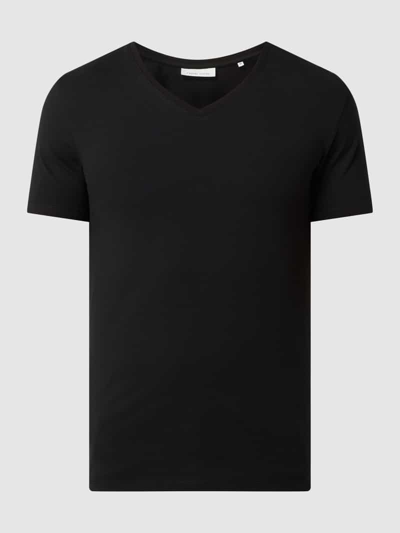 Casual friday T-shirt met stretch, model 'Lincoln'