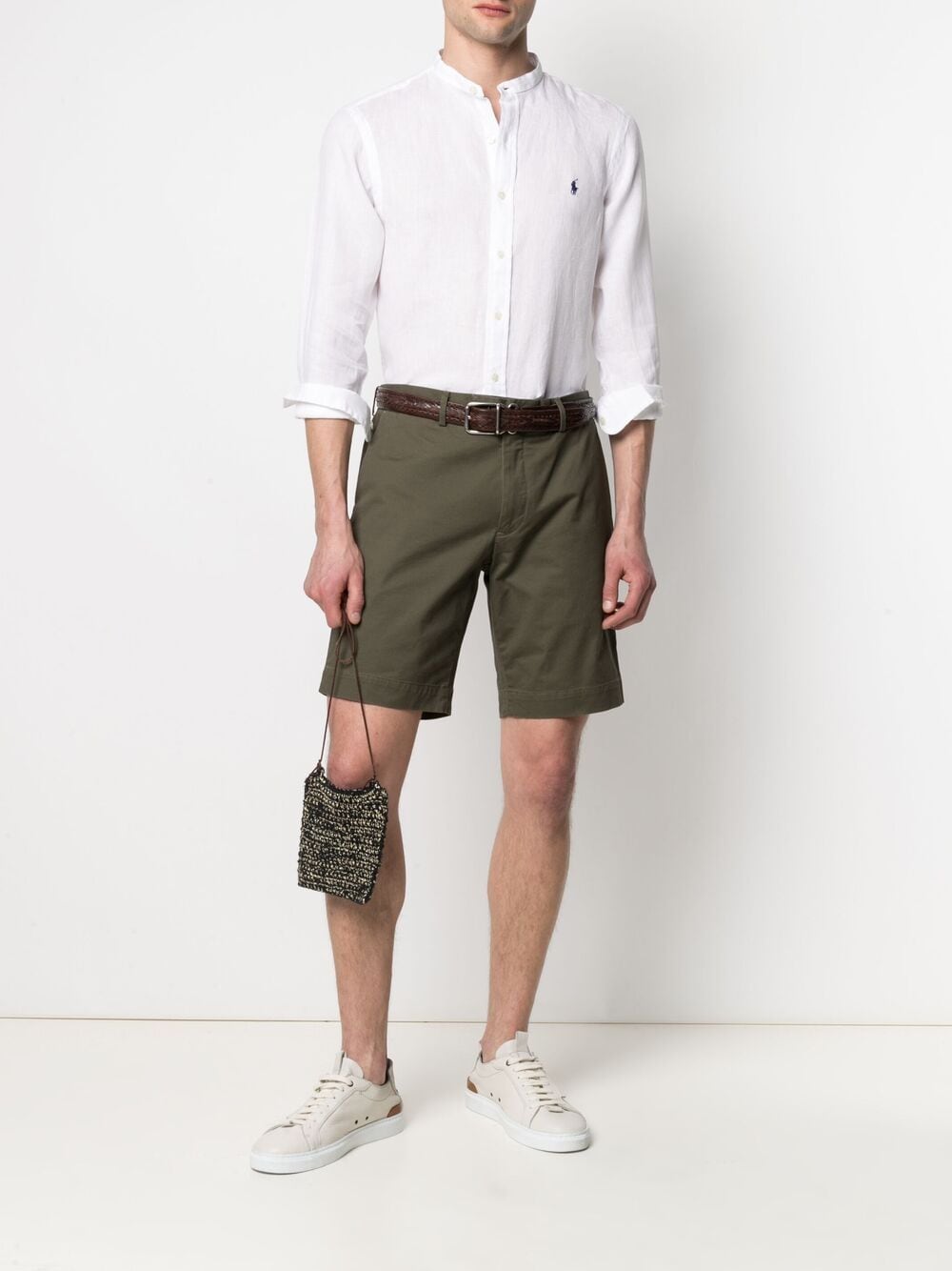 Polo Ralph Lauren Overhemd zonder kraag - Wit