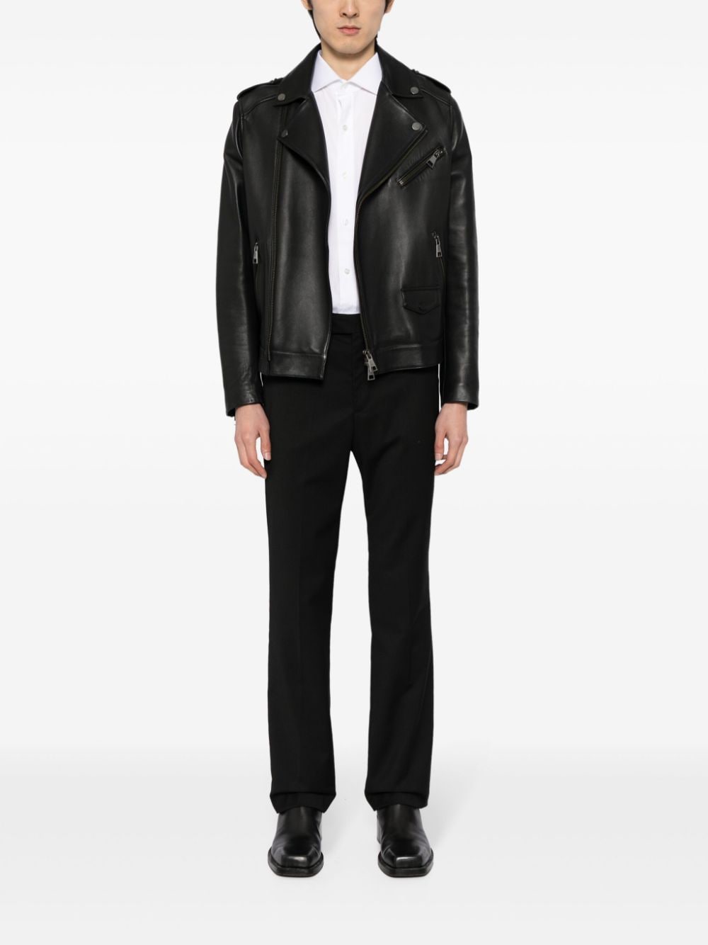TOM FORD spread-collar cotton shirt - Wit