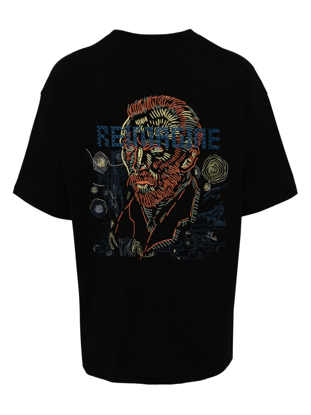 Musium Div. Van Gogh-print cotton T-shirt - Zwart