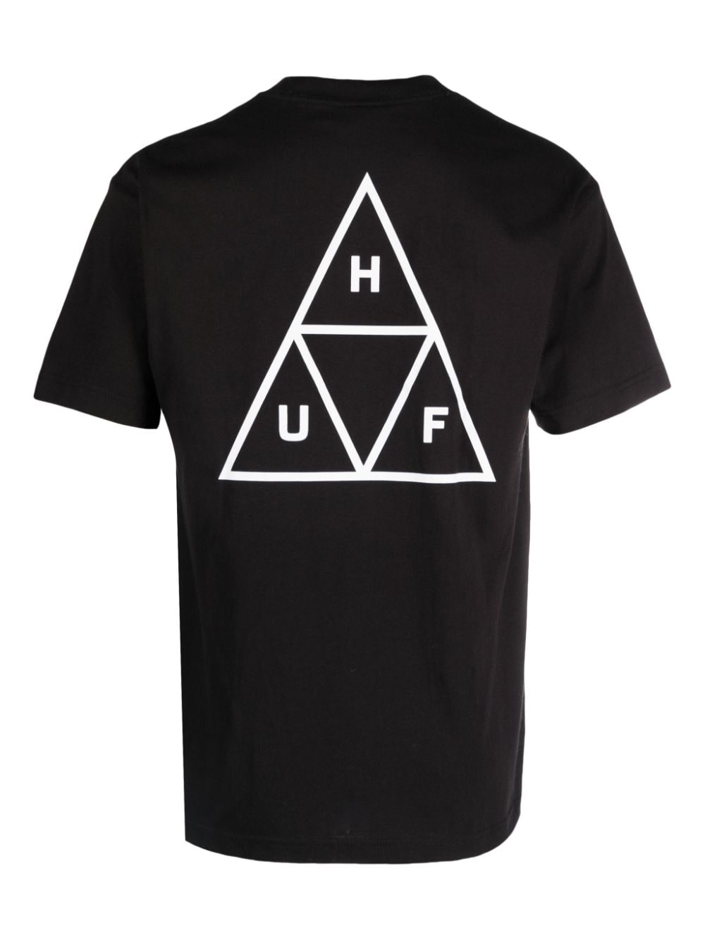 Huf T-shirt met logoprint - Zwart