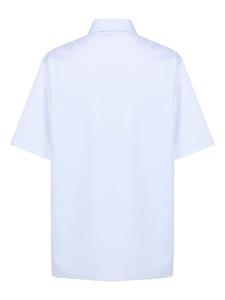 DARKPARK straight-point collar cotton shirt - Blauw