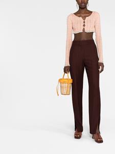 Jacquemus Broek met zijsplit - Bruin