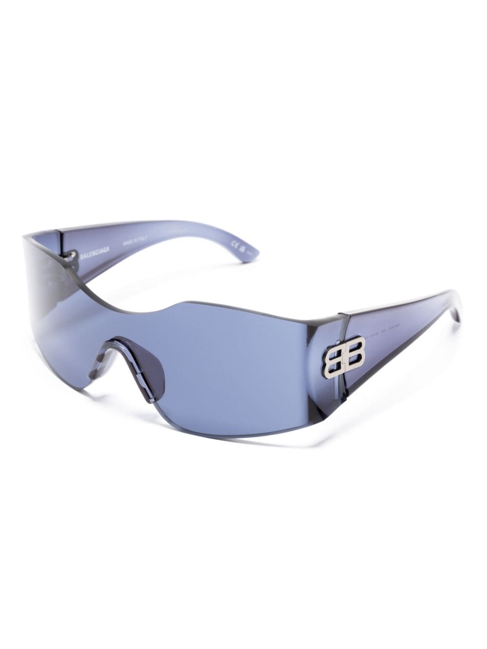 Balenciaga Eyewear Zonnebril met masker montuur - Blauw