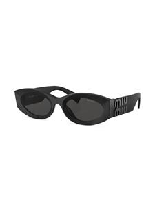 Miu Miu Eyewear Zonnebril met ovaal montuur - Zwart