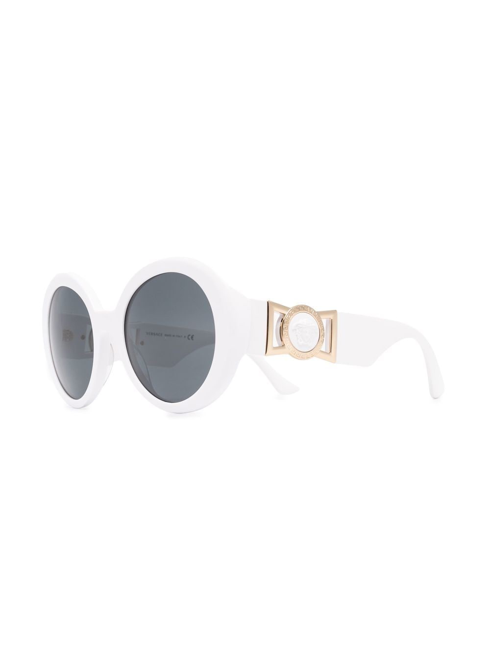 Versace Eyewear VE4414 zonnebril met oversized rond montuur - Wit