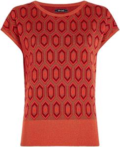 King Louie Ann top crown tweed orange