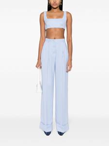 THE ANDAMANE Nathaniel wide-leg trousers - Blauw