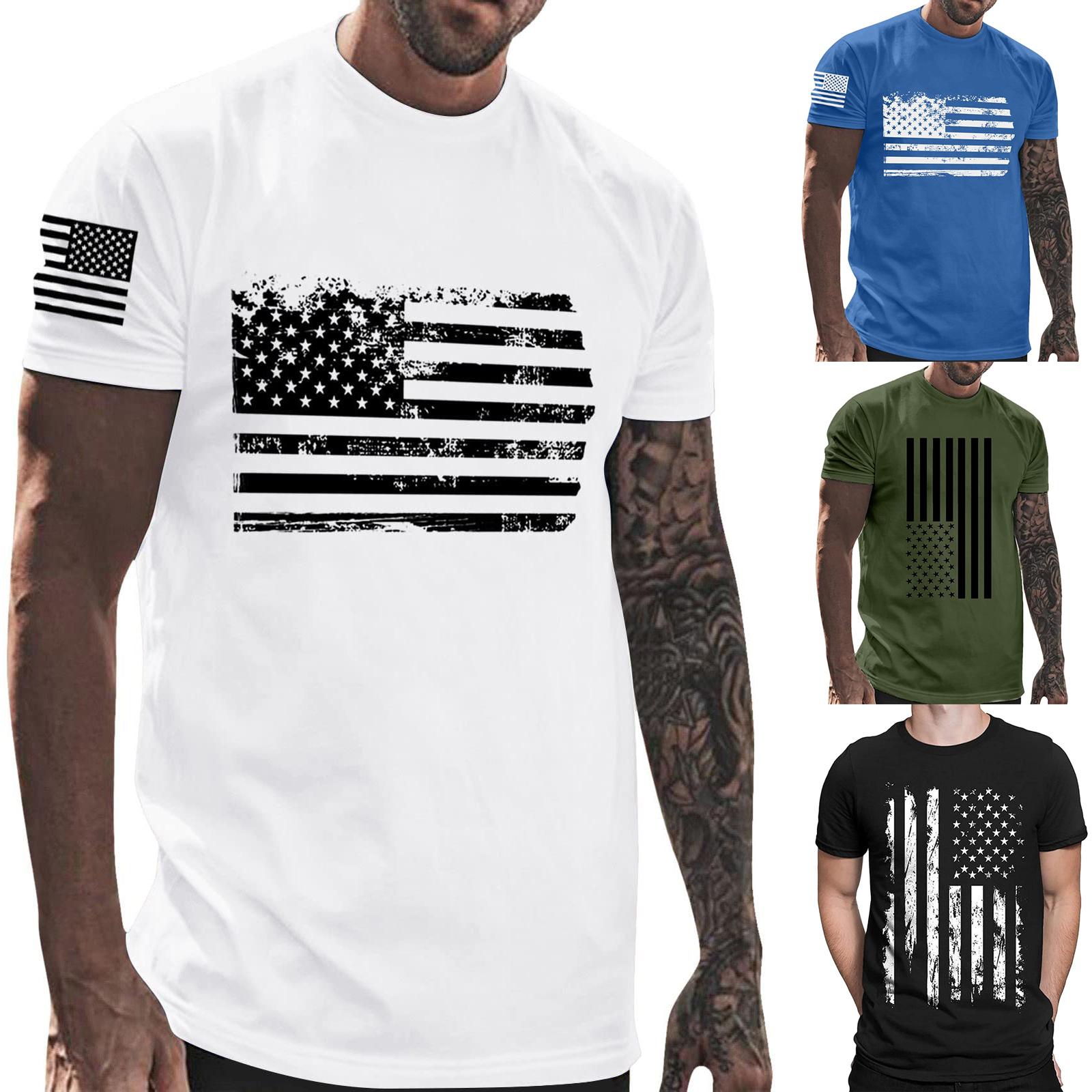 HerSight Streetwear 3D Sterren T-shirt Man Vlag Afdrukken Tee Shirts Grappige Hip Hop Mannen Vrouwen Casual Top