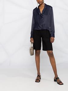 3.1 Phillip Lim Gedrapeerde blouse - Blauw