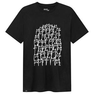 Dedicated  T-Shirt Stockholm Cat Crowd - T-shirt, zwart