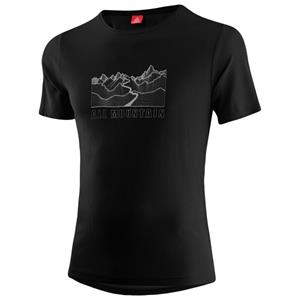 Löffler  Printshirt All Mountain Transtex-Single - T-shirt, zwart