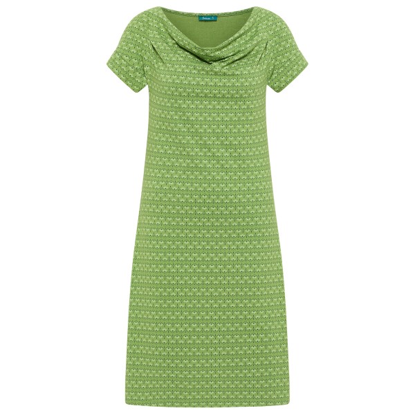 Tranquillo  Women's Kleid mit Wasserfallausschnitt - Jurk, groen