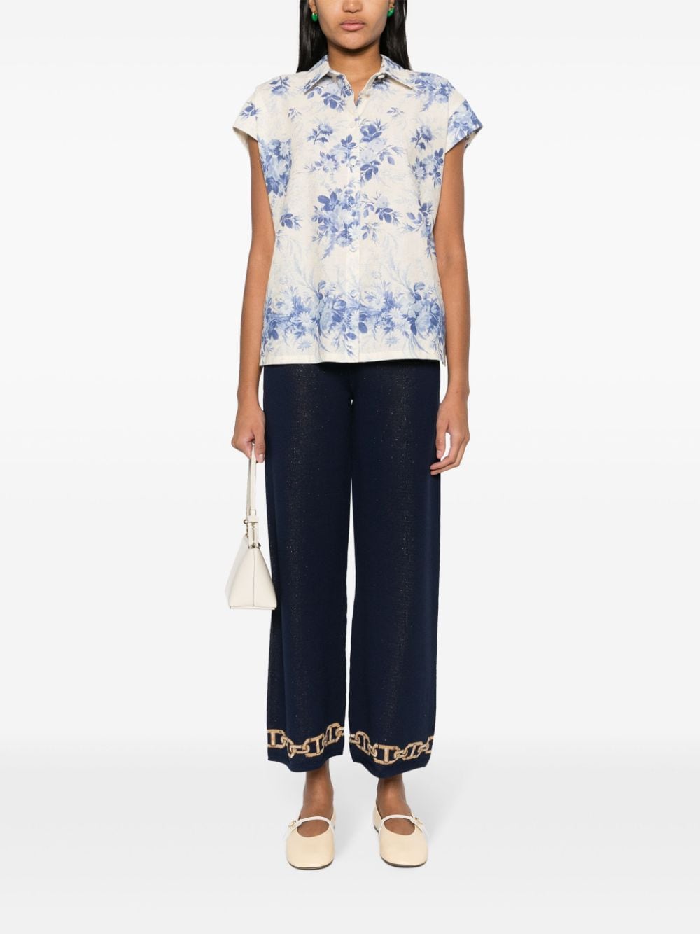 TWINSET floral-print shirt - Beige