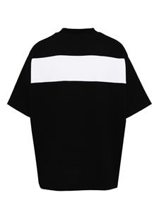 Kolor T-shirt met gestreept detail - Zwart
