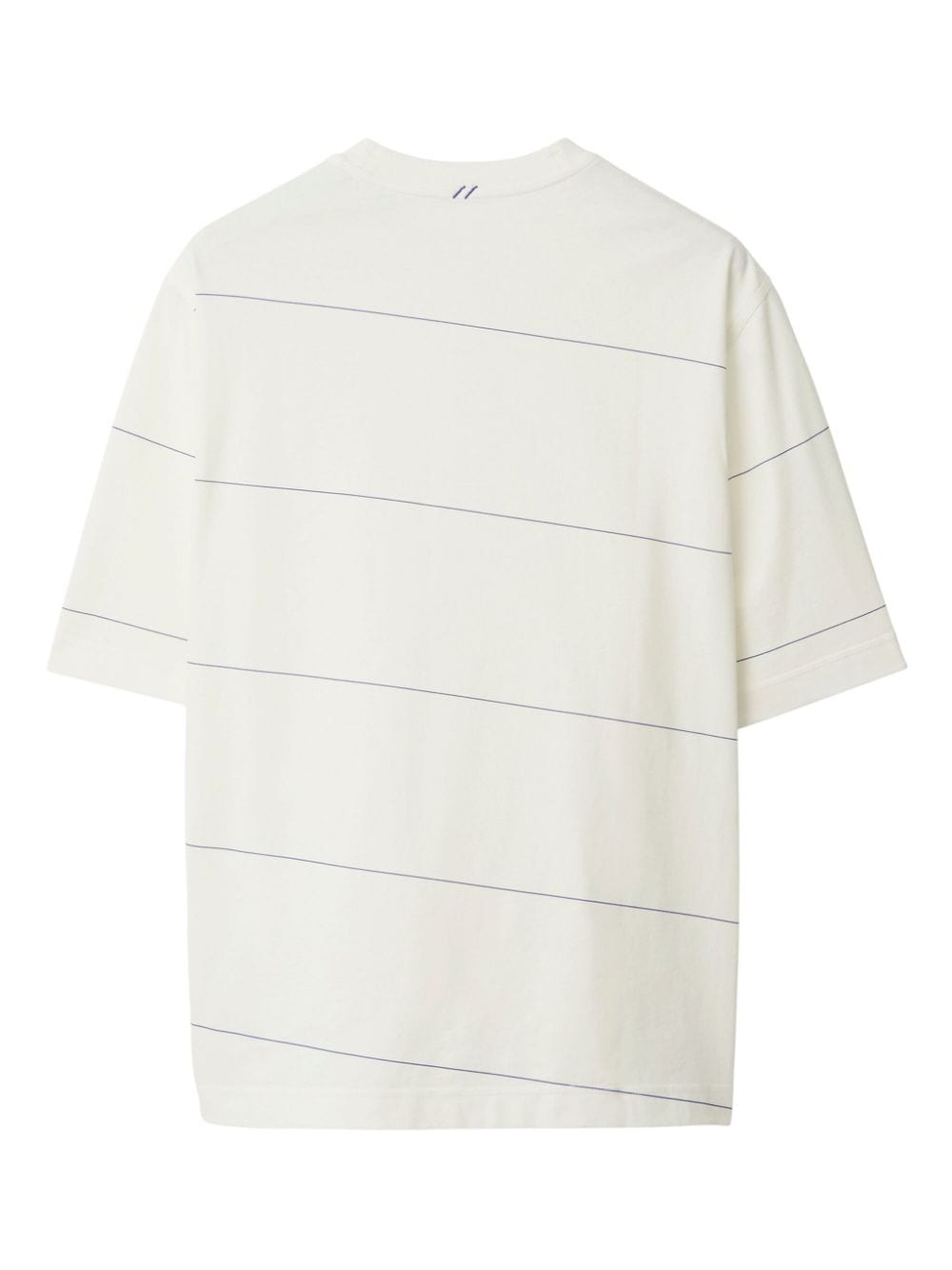 Burberry striped cotton T-shirt - Wit