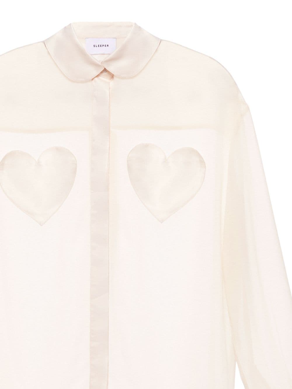 Sleeper Montmartre blouse met hartzak - Wit