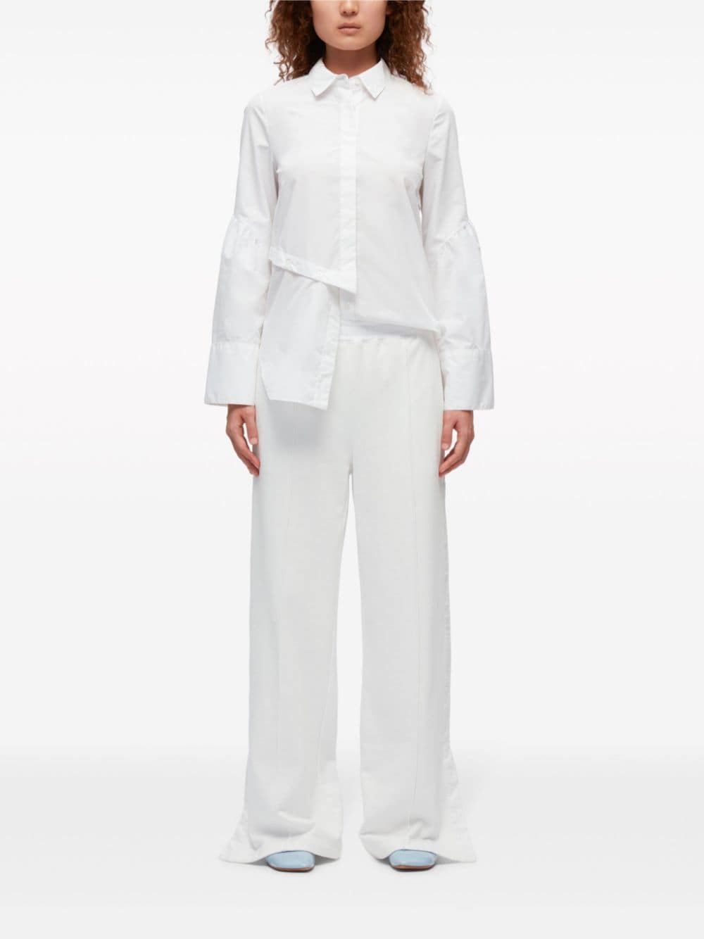 3.1 Phillip Lim Asymmetrisch gelaagde blouse - Wit