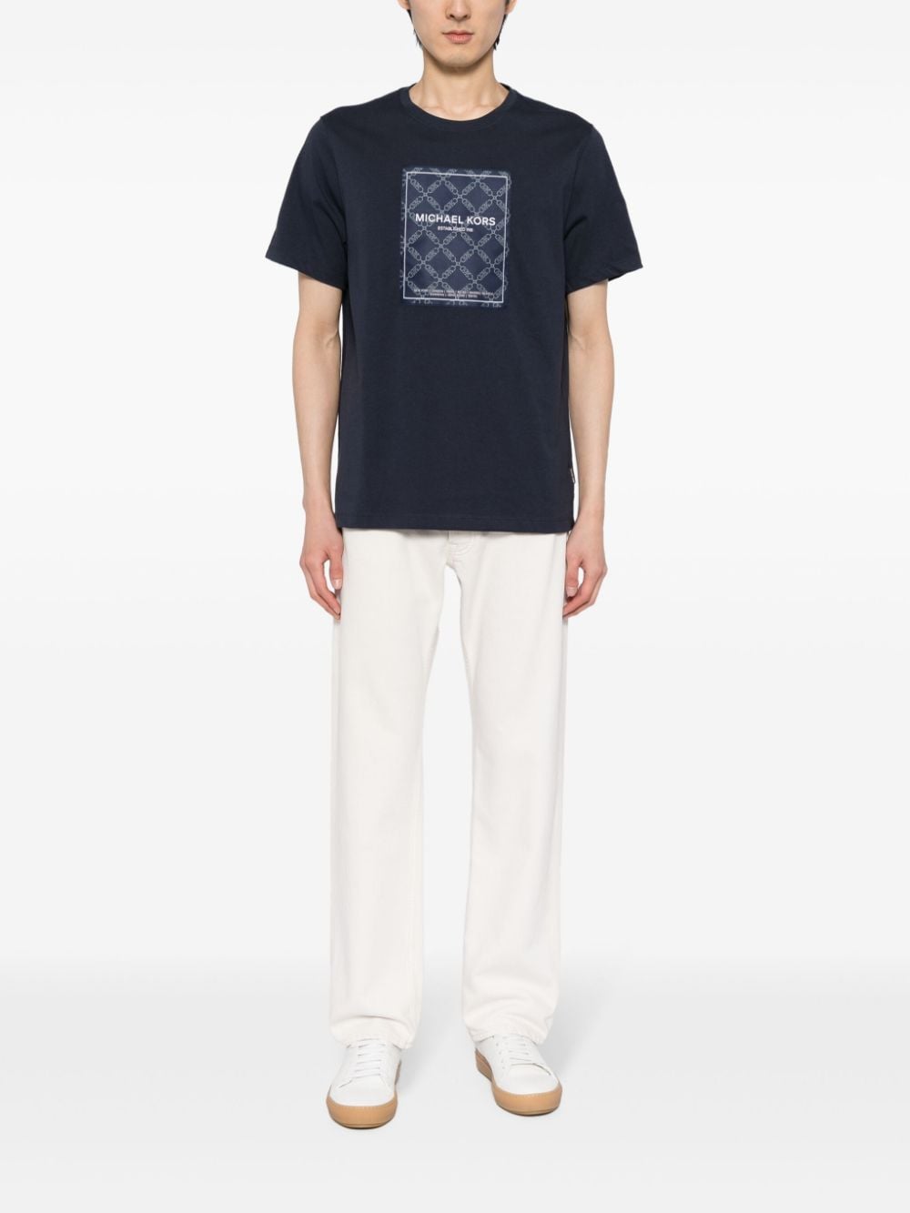 Michael Kors Empire cotton T-shirt - Blauw