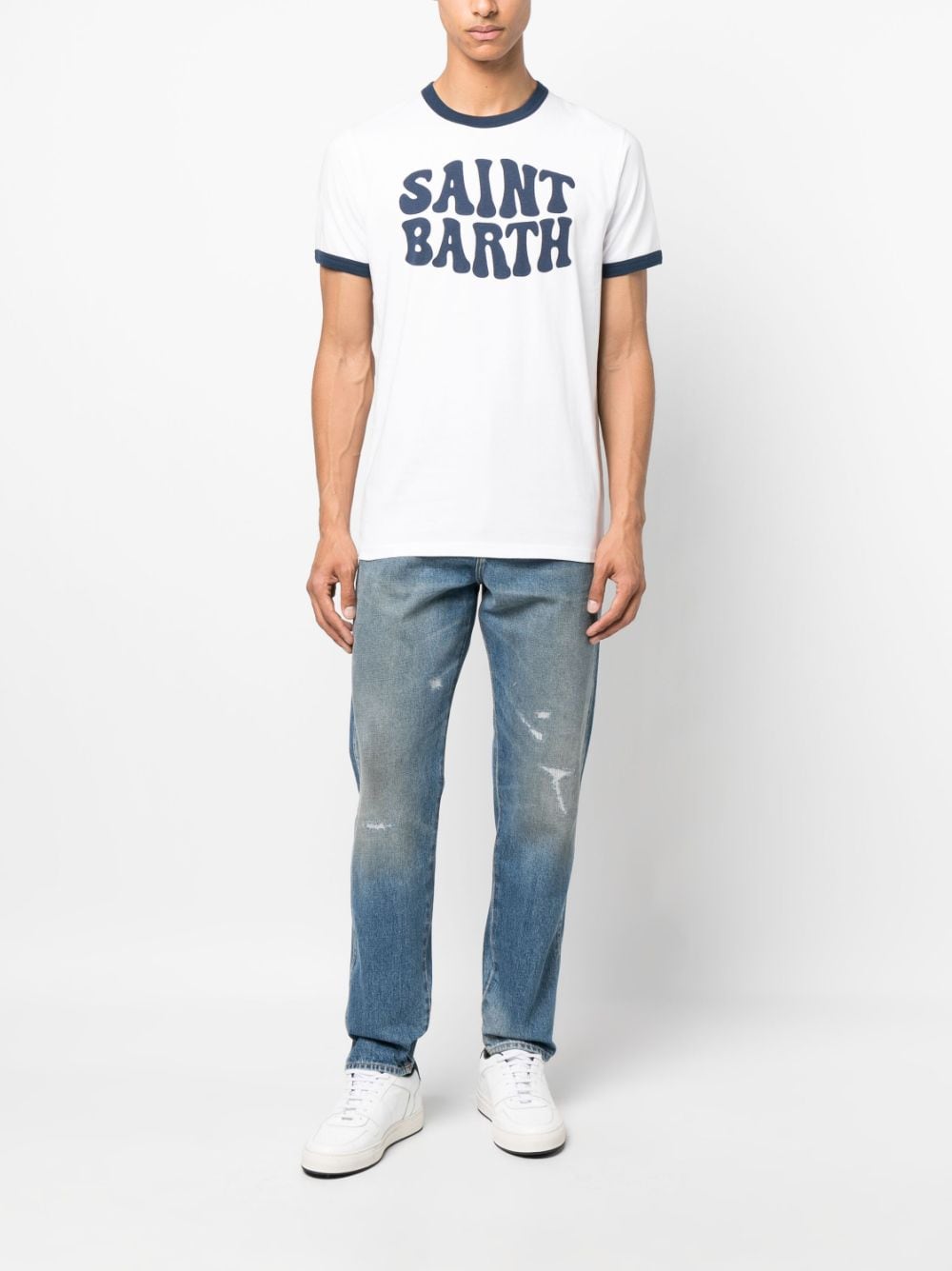 MC2 Saint Barth T-shirt met logoprint - Wit