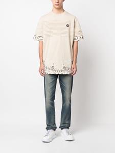 Philipp Plein T-shirt met paisley-print - Beige