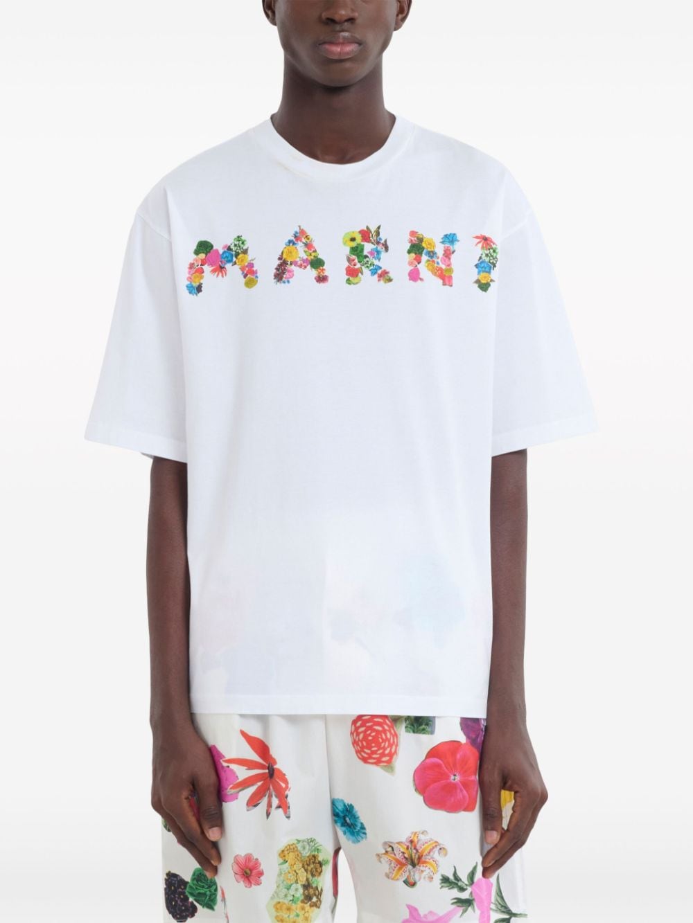 Marni T-shirt met logoprint - Wit