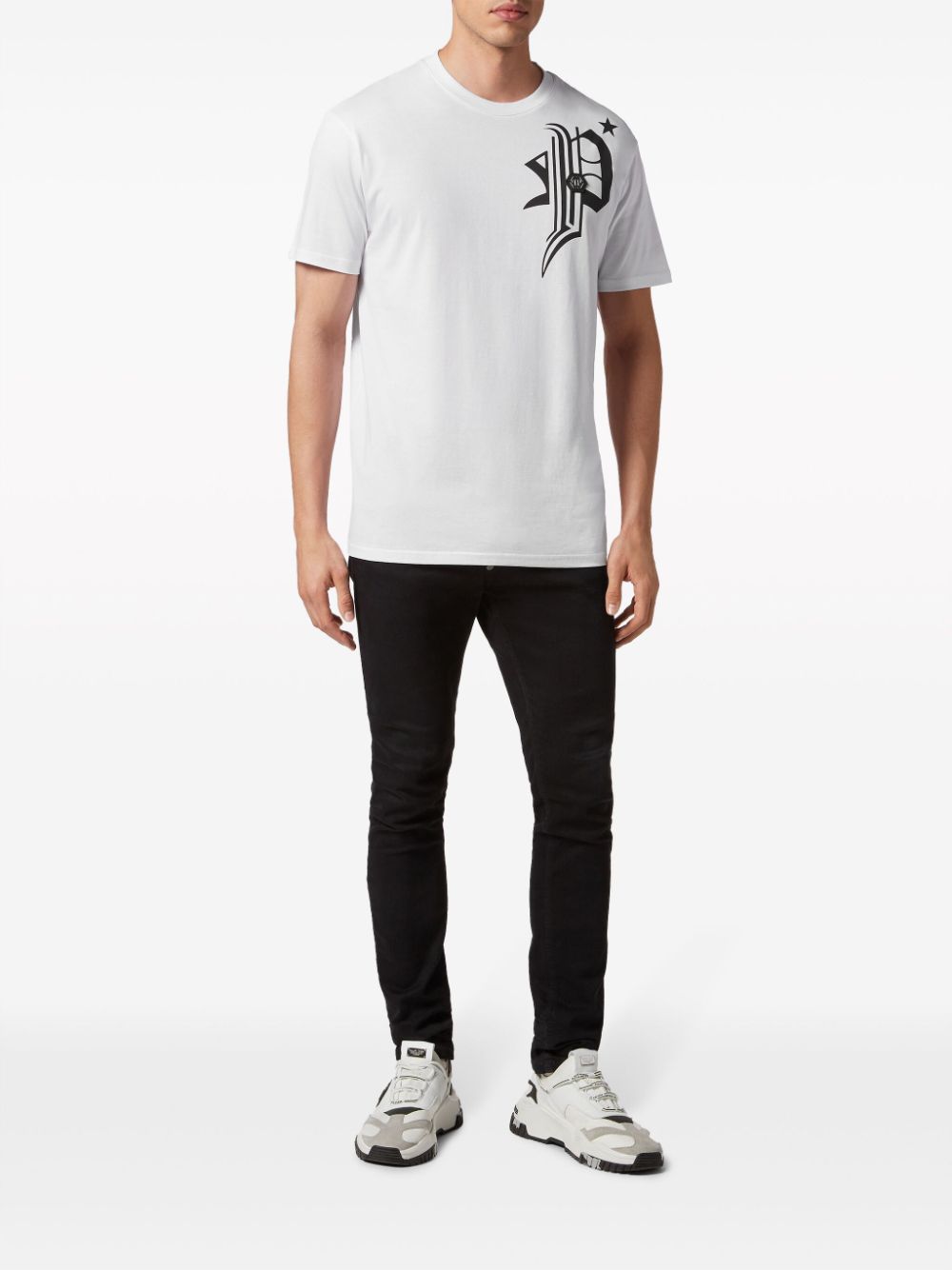 Philipp Plein T-shirt met logoprint - Wit