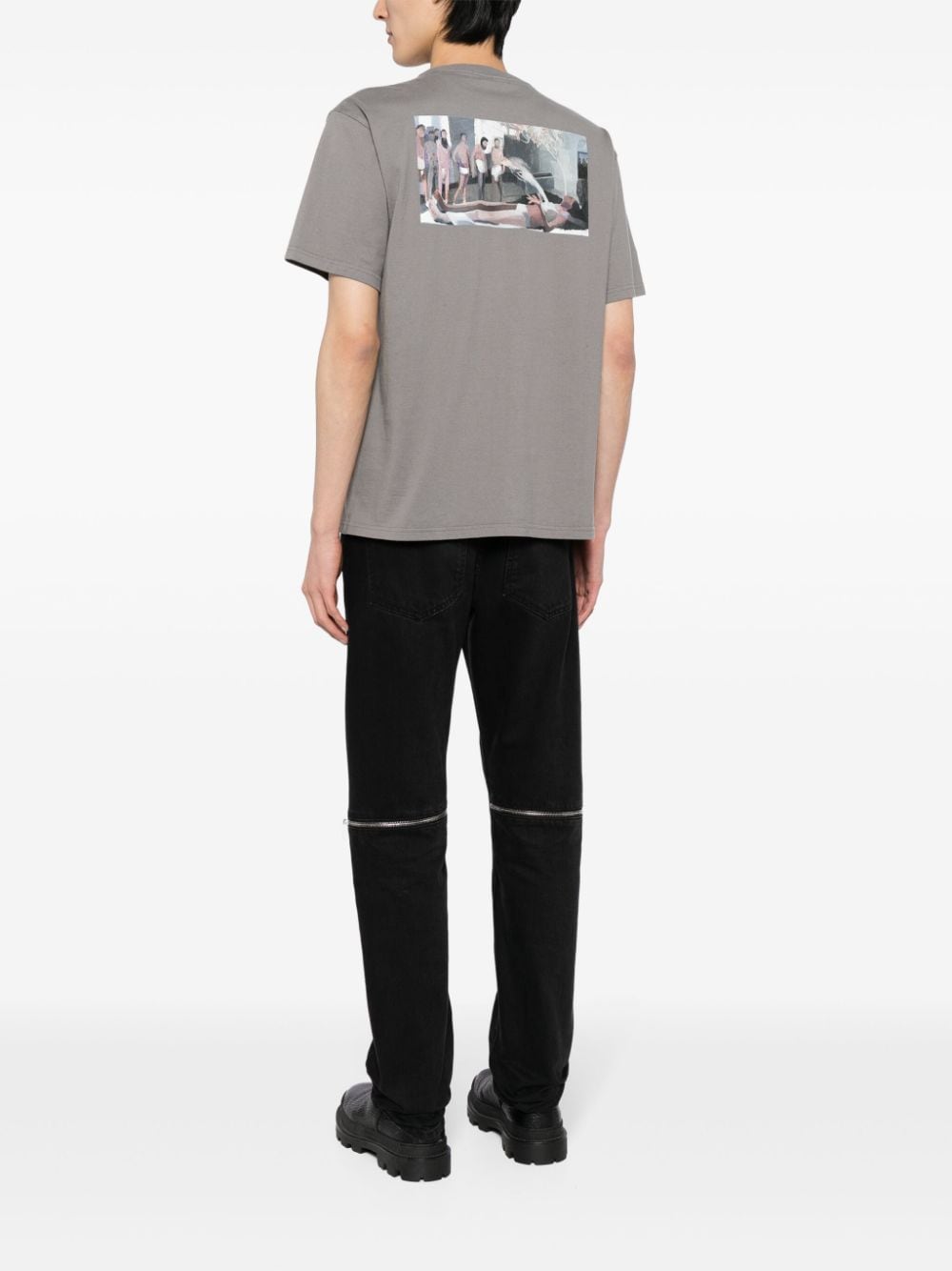 Undercover graphic-print cotton T-shirt - GRAY