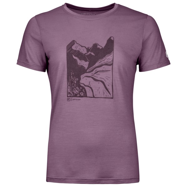 Ortovox  Women's 120 Cool Tec Mountain Cut T-Shirt - Merinoshirt, purper