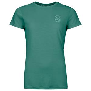 Ortovox  Women's 120 Cool Tec Mountain Duo T-Shirt - Merinoshirt, turkoois