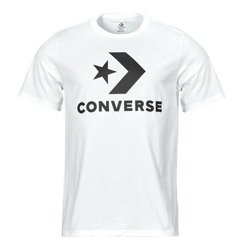 Converse T-shirt Korte Mouw  STAR CHEVRON TEE WHITE